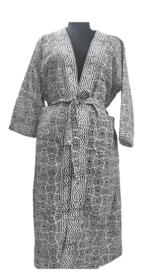 handcrafted Handblock Bathrobes — where tradition meets comfort