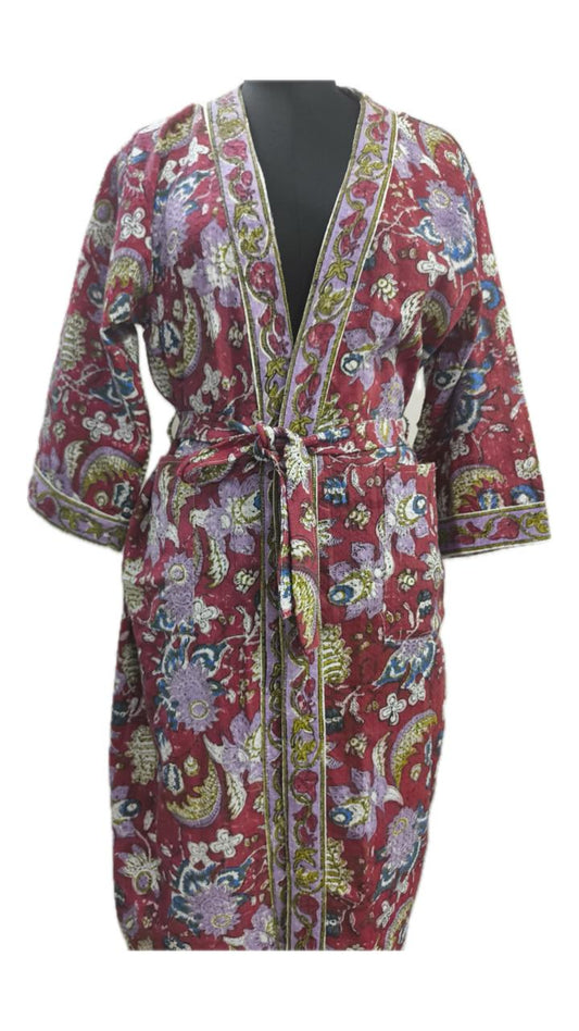 handcrafted Handblock Bathrobes — where tradition meets comfort