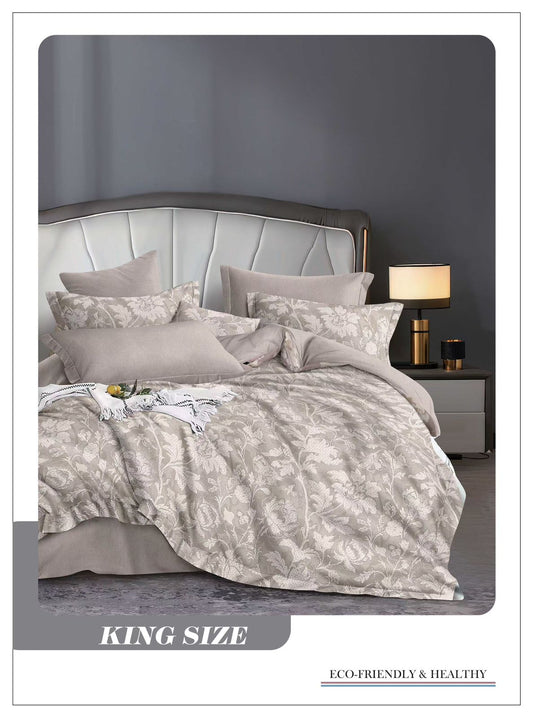 Omega King size Double Bed Bedsheet with 2 Pillow Covers