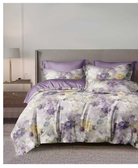 Omega King size Double Bed Bedsheet with 2 Pillow Covers