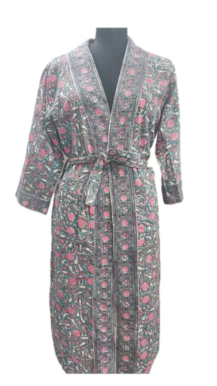 handcrafted Handblock Bathrobes — where tradition meets comfort