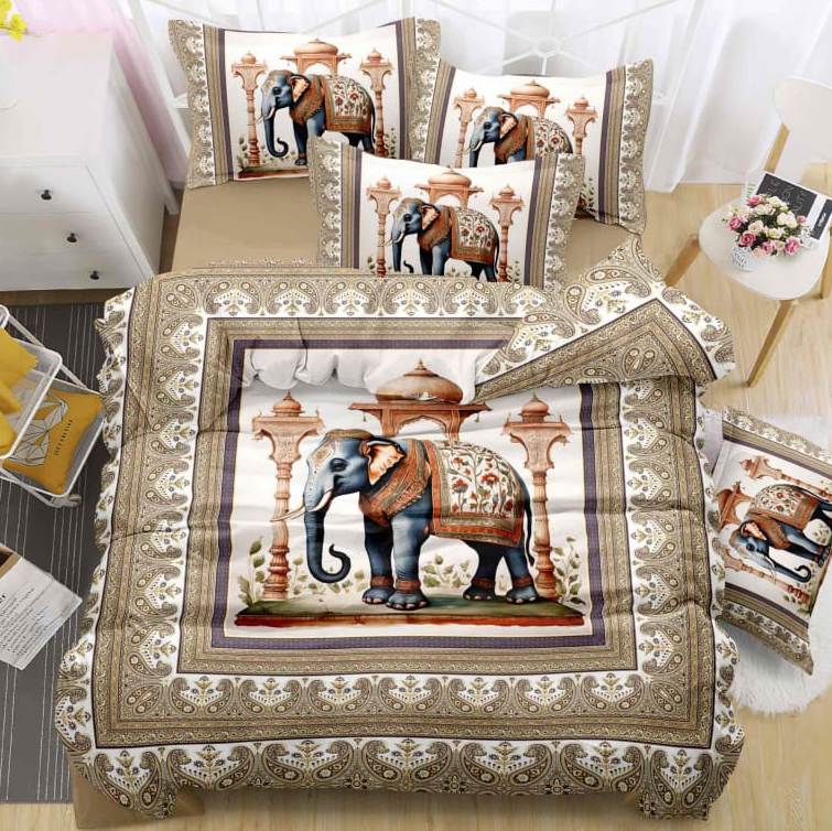 Luxury Imported King Size Bedding Set  (108x108 inches / 275x275 cm)