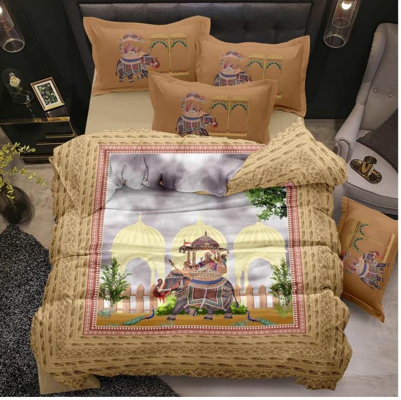 Luxury Imported King Size Bedding Set  (108x108 inches / 275x275 cm)