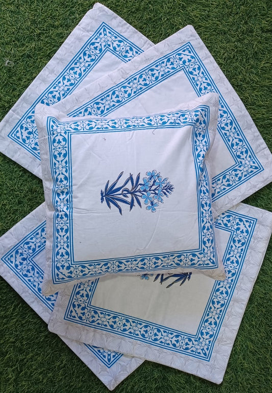 Handblock Premium Cushion covers set of 5 cushions