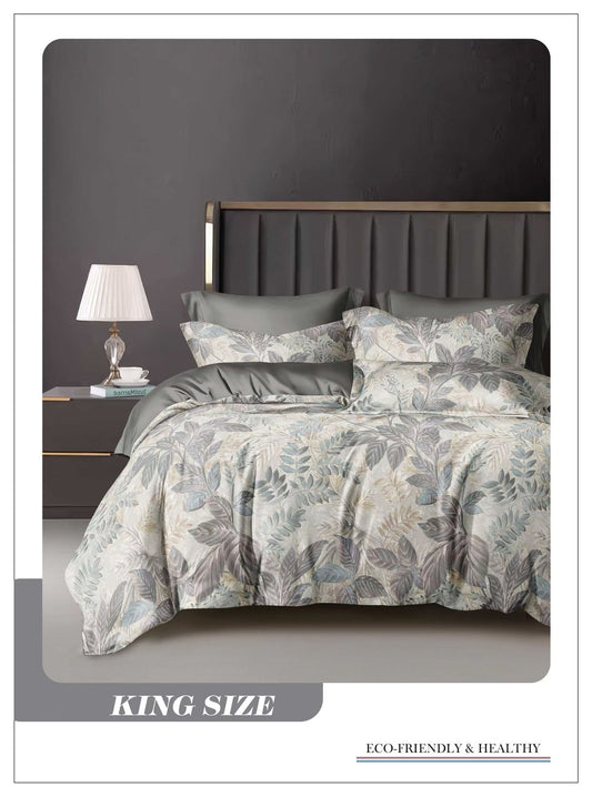 Omega King size Double Bed Bedsheet with 2 Pillow Covers